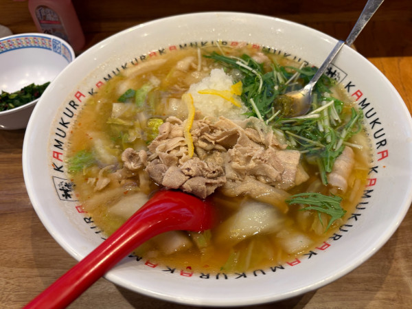 「ポカ旨 柚子温おろしラーメン」@どうとんぼり神座 ららぽーと和泉店の写真