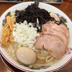 特製ぎと家の中華そば(太麺)特盛