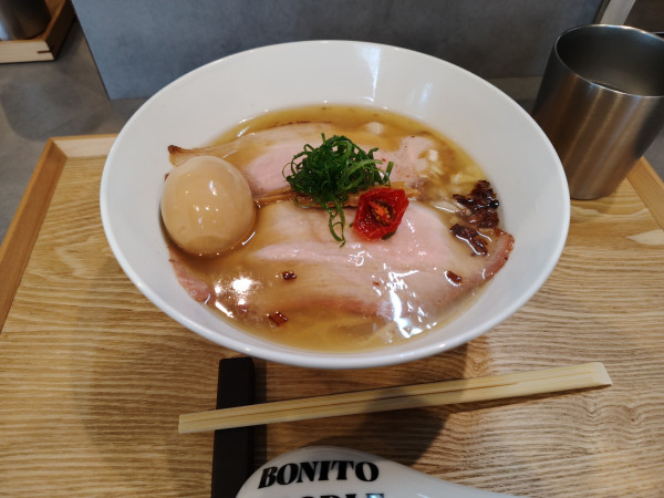 「味玉鰹塩ラーメン¥1400」@Bonito Noodle RAIKの写真