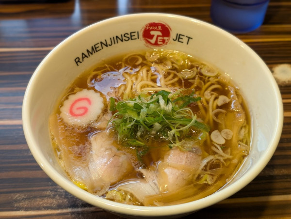 「和風醤油ラーメン」@ラーメン人生 JET 福島本店の写真
