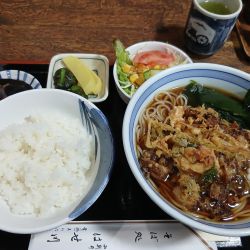 そば定食（かき揚げ蕎麦）1000円