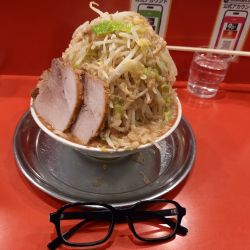 小ラーメン(野菜マシマシ・アブラマシマシ)