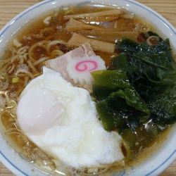 らーめん+わかめ+半熟玉子