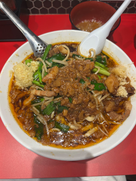 「鬼そば + ぽん玉」@すず鬼直伝スタミナらーめん かわさ鬼の写真