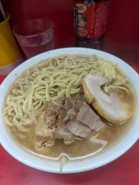 「小豚※ヤサイ抜き」@ラーメン二郎 三田本店の写真