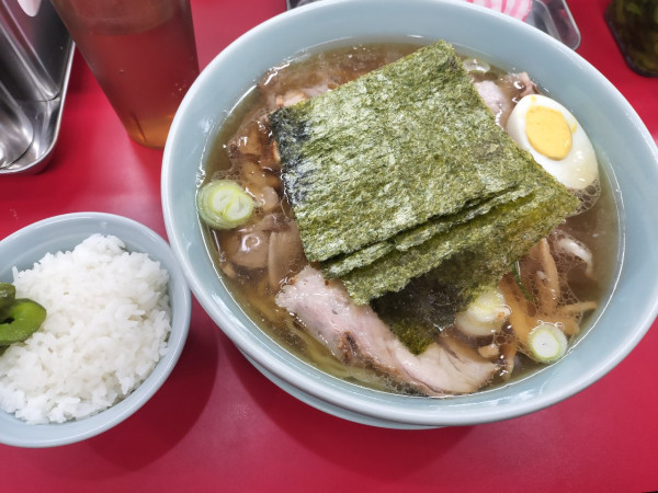 「大盛り上中華そば めし無料」@中華そば専門 邦ちゃん 新小岩店の写真