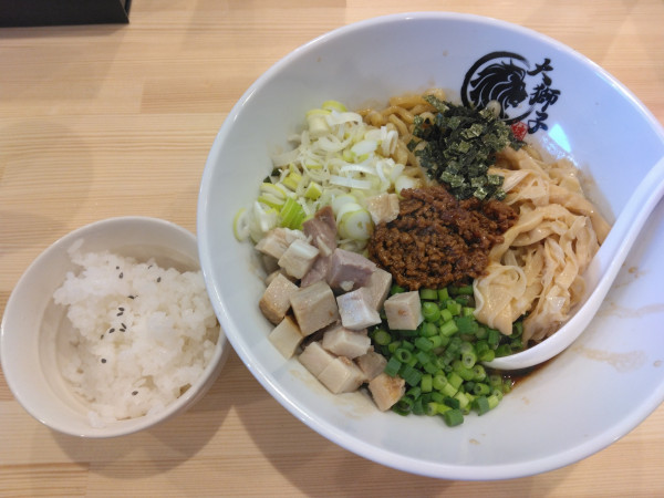 「賄いそば950円ライス付き」@麺屋 大獅子の写真