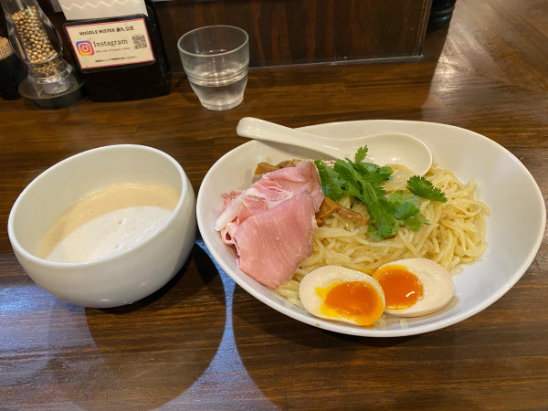 「甘海老の泡パイタンつけ麺」@NOODLE MEISTER 源九 GENKの写真