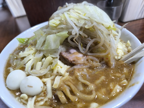 「味噌・チーズ（にんにく少な目）」@D麺の写真