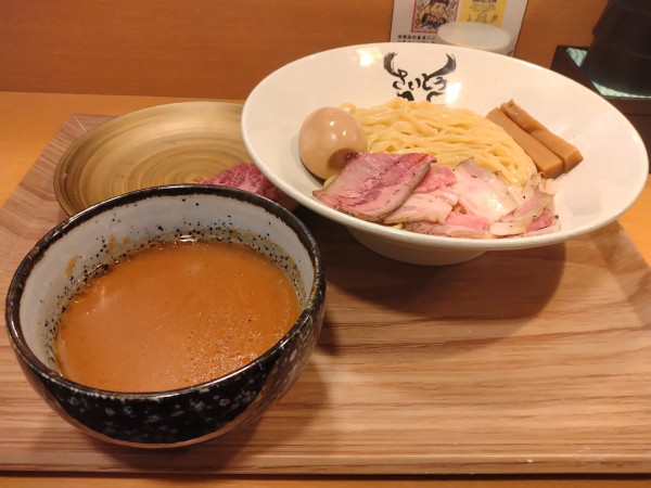 「和牛濃厚つけ麺+チャー牛+A5和牛ユッケ」@麺ZINさいとうの写真