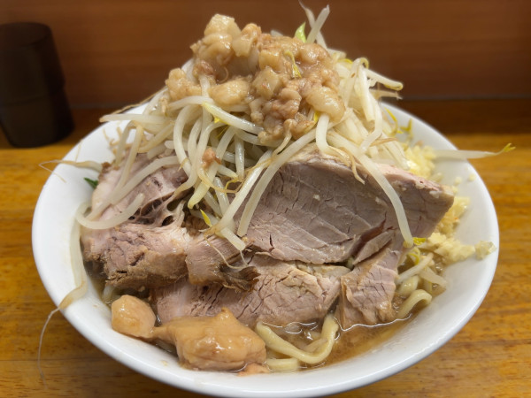 「ラーメン　ヤサイ、ニンニク、アブラ」@ラーメン二郎 立川店の写真