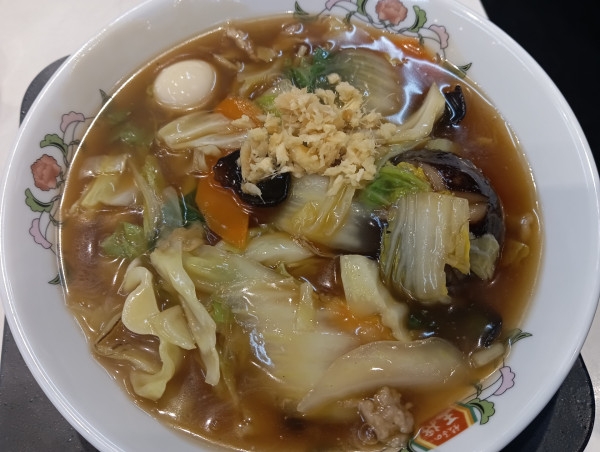 「【限定】五目あんかけラーメン（¥858）」@餃子の王将 荻窪駅西口店の写真
