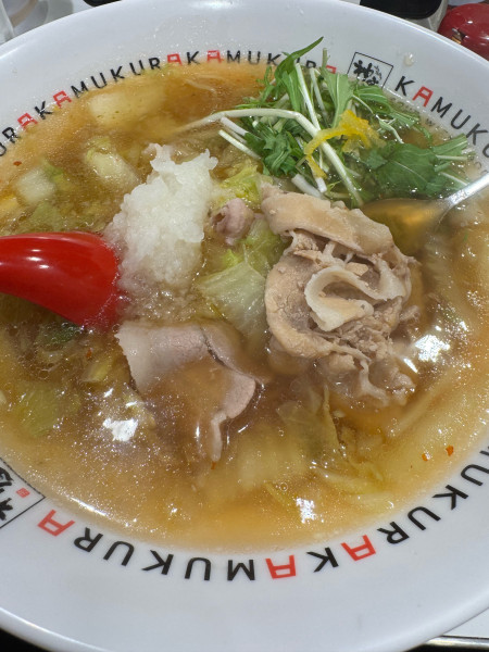 「柚子温おろしラーメン1300円」@どうとんぼり神座 ペリエ千葉店の写真