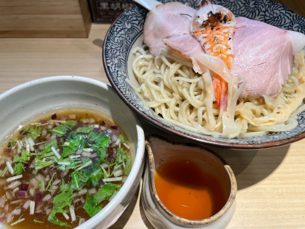 「伊勢海老出汁つけめん」@地鶏と伊勢海老 中華そば頑の写真