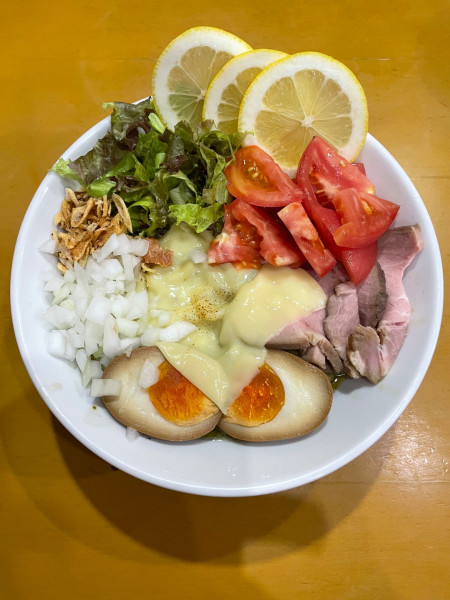 「＜限定＞ ジェノベーゼレモンチーズまぜそば」@麺屋 扇 SENの写真