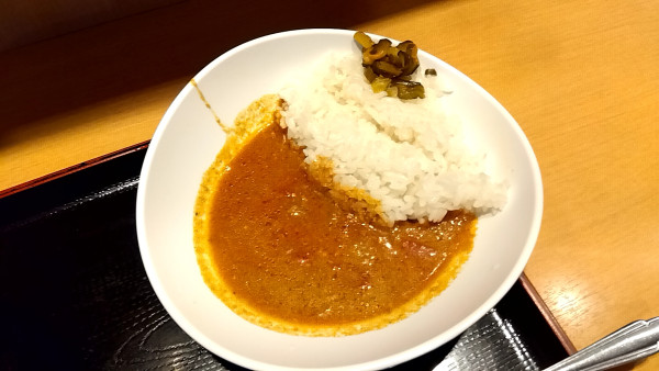 「半カレー」@よもだそば 新宿西口店の写真