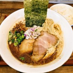 黒鶏そば＋半ライス