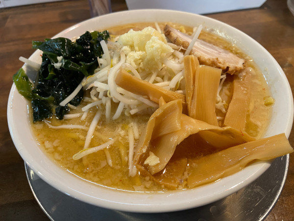 「味噌ニンニクらーめん」@めん屋 桔梗 沼袋店の写真