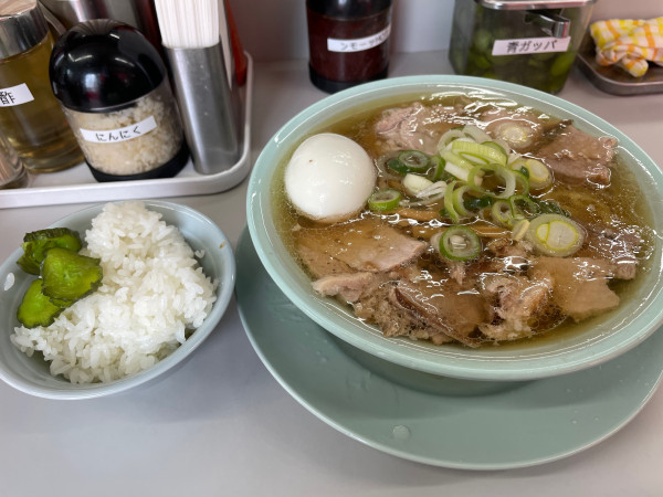 「中華そば　ゆで卵」@中野 邦ちゃんラーメンの写真