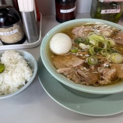 中華そば　ゆで卵