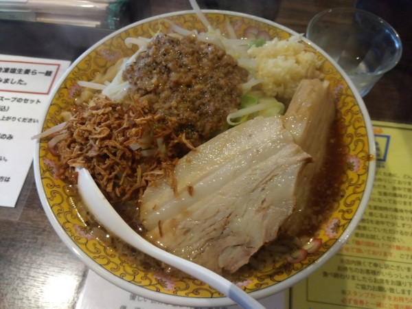 「黒胡椒二郎君」@塩生姜らー麺専門店MANNISHの写真