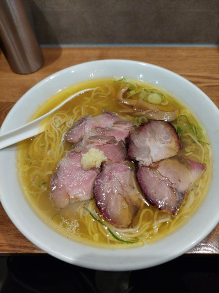 「細麺 塩＋豚増し＋半ちゃん」@のスたの写真