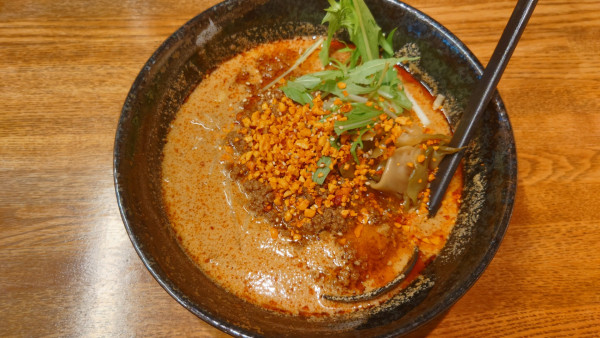 「辛口担々麺 ¥1,050」@麺処ごまや 越谷レイクタウン店の写真