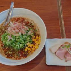 九条ねぎたっぷり魚介担々麺¥1,050