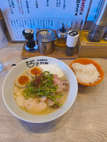 「鶏濃めん　塩　RICH　1280円」@RAMEN 鶏雅の写真