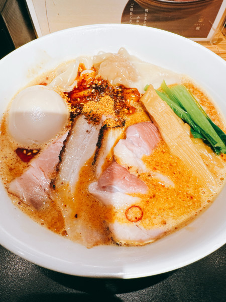 「特上鴨白湯担々麺」@鴨中華そば 楓の写真