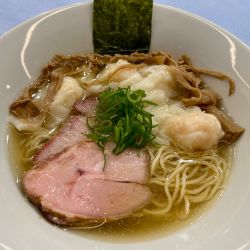 白 海老わんたん麺