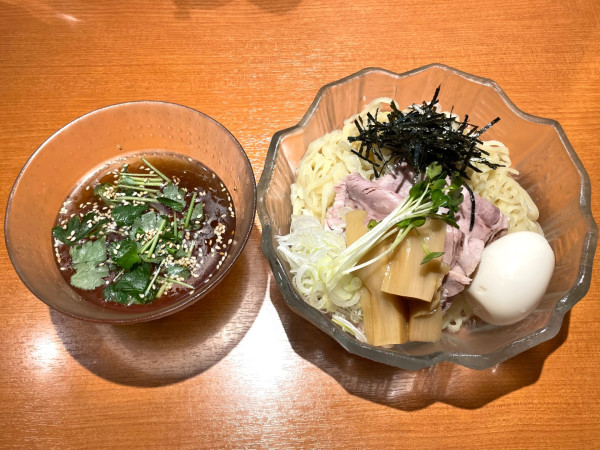 「和出汁端麗つけ麺（山葵かき氷割り付き)」@㐂九八 ～garage～の写真