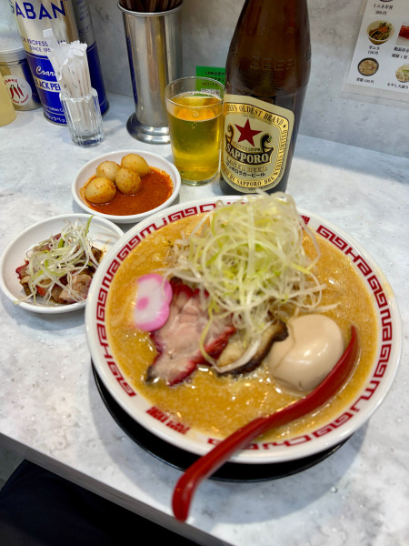 「味玉味噌ラーメンPunk玉子」@MISO HANAMICHI 三田店の写真