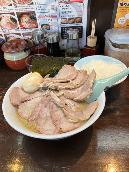 「チャーシュー麺ダブル　ライス」@さつまっこ 平和島店の写真