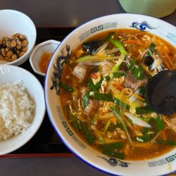 カルビラーメン定食　大盛