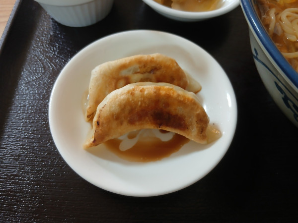 「五目そばセットの餃子 1080円」@苗記餃子房の写真