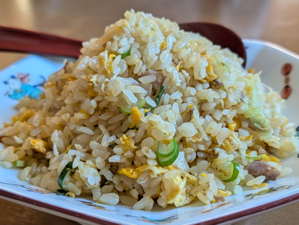 「半チャーハン（350円）」@中華そば はなせきらーめんの写真