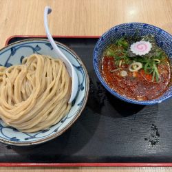 濃厚豚骨魚介辛つけ麺（大・中辛・冷や盛り）