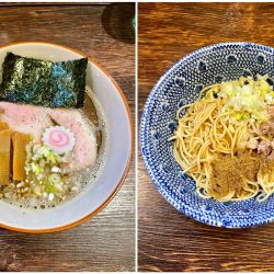 <限定> らーめん (魚介仕様) + 和え玉