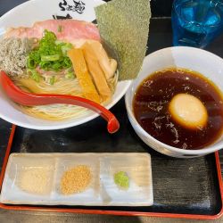 昆布水つけめん 大盛 TP味玉