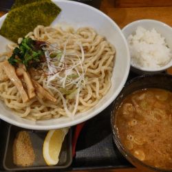 1年2組つけ麺 大盛 ¥1,000 + サービス半ライス