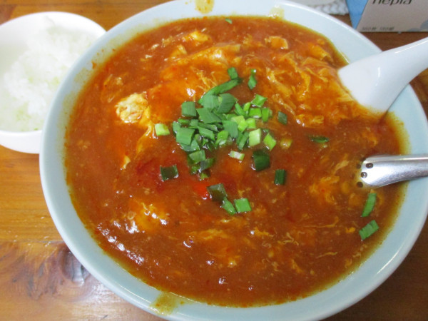「から玉ラーメン　900円　小ライス付」@時田屋の写真