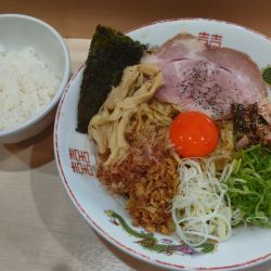 まぜそば 並盛 ¥1,000 + 半ライス ¥150