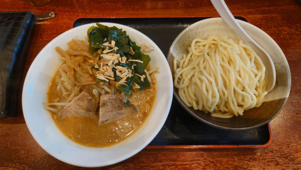 「【限定】淡麗味噌つけ麺（並）¥1,100」@麺屋 甍の写真