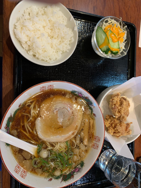 「尾道ラーメン定食　1050円」@味の蔵 府中店の写真