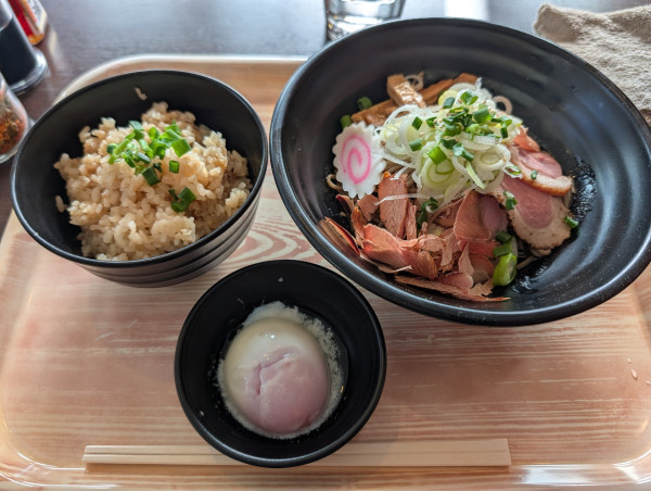 「お得なセット（あえＳＯＢＡ：850円）」@立ち食い蕎麦 TGS 622の写真