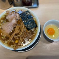 限定 中華麺 ~節と煮干の醤油~ 小1200円＋生卵100円