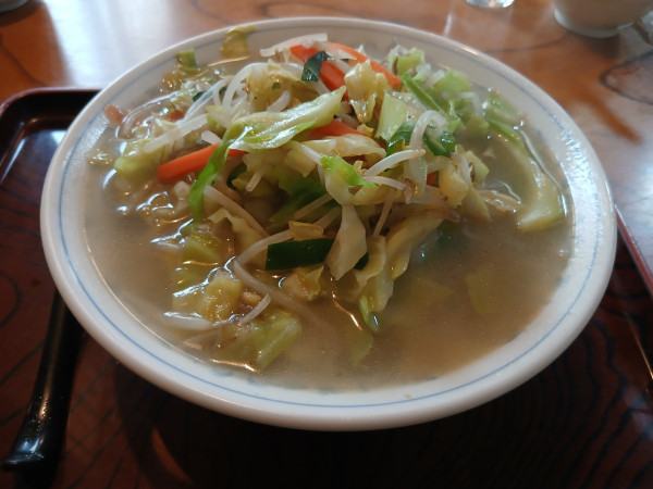 「タンメン 800円」@おそば まるか家の写真