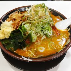 激辛味噌らーめん（麺小盛り、+ネギ（トッピングサービス）