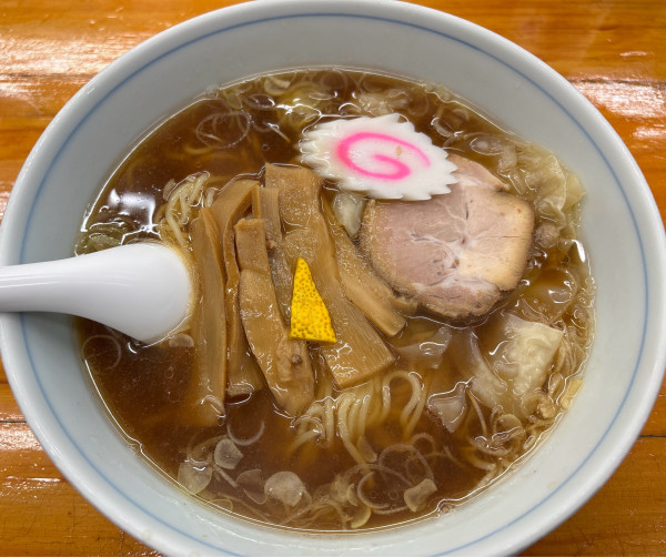 「中華麺半々ワンタン」@中華そば専門店 勝やの写真